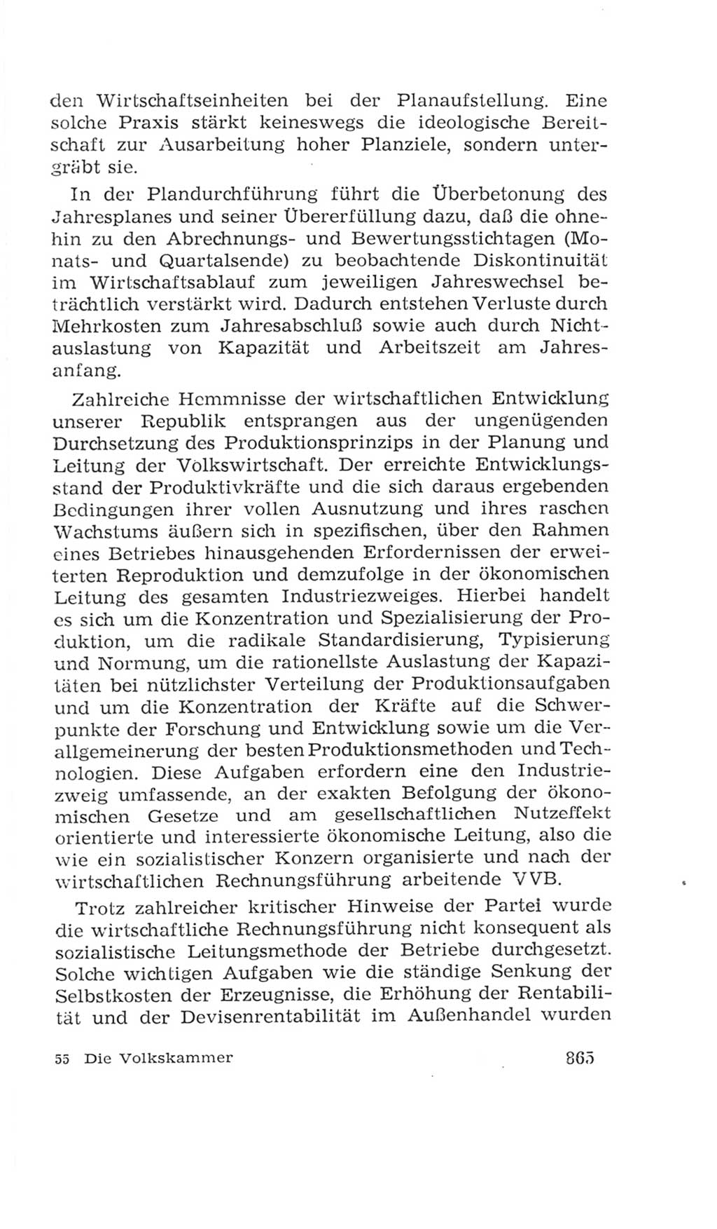 Volkskammer (VK) der Deutschen Demokratischen Republik (DDR), 4. Wahlperiode 1963-1967, Seite 865 (VK. DDR 4. WP. 1963-1967, S. 865)