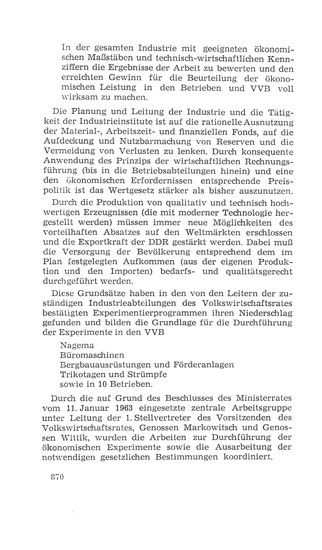 Volkskammer (VK) der Deutschen Demokratischen Republik (DDR), 4. Wahlperiode 1963-1967, Seite 870 (VK. DDR 4. WP. 1963-1967, S. 870)