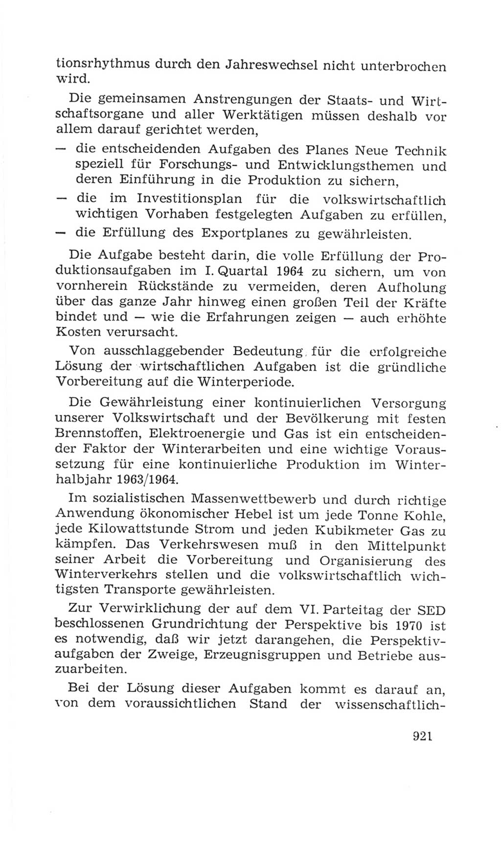 Volkskammer (VK) der Deutschen Demokratischen Republik (DDR), 4. Wahlperiode 1963-1967, Seite 921 (VK. DDR 4. WP. 1963-1967, S. 921)