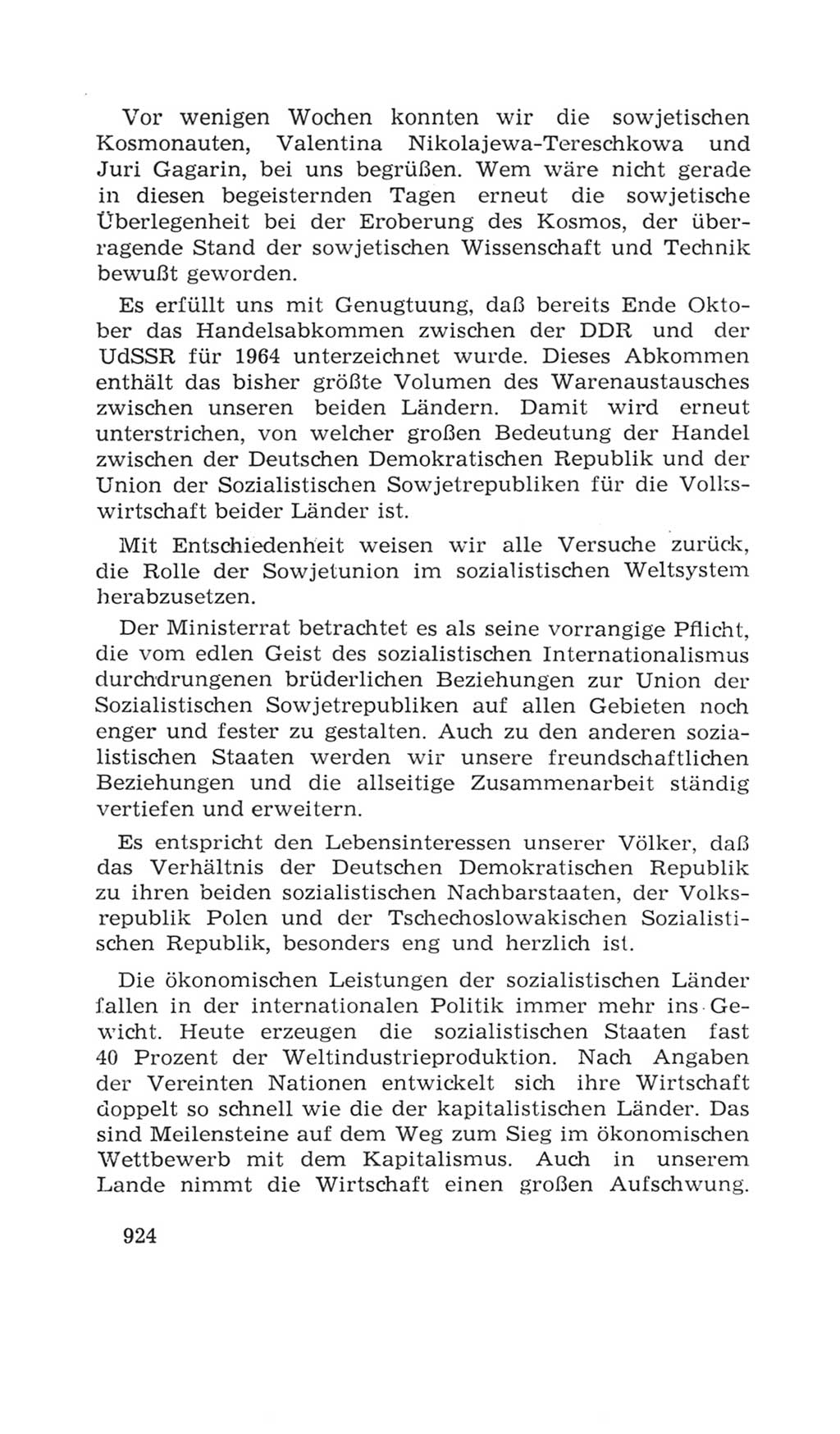 Volkskammer (VK) der Deutschen Demokratischen Republik (DDR), 4. Wahlperiode 1963-1967, Seite 924 (VK. DDR 4. WP. 1963-1967, S. 924)