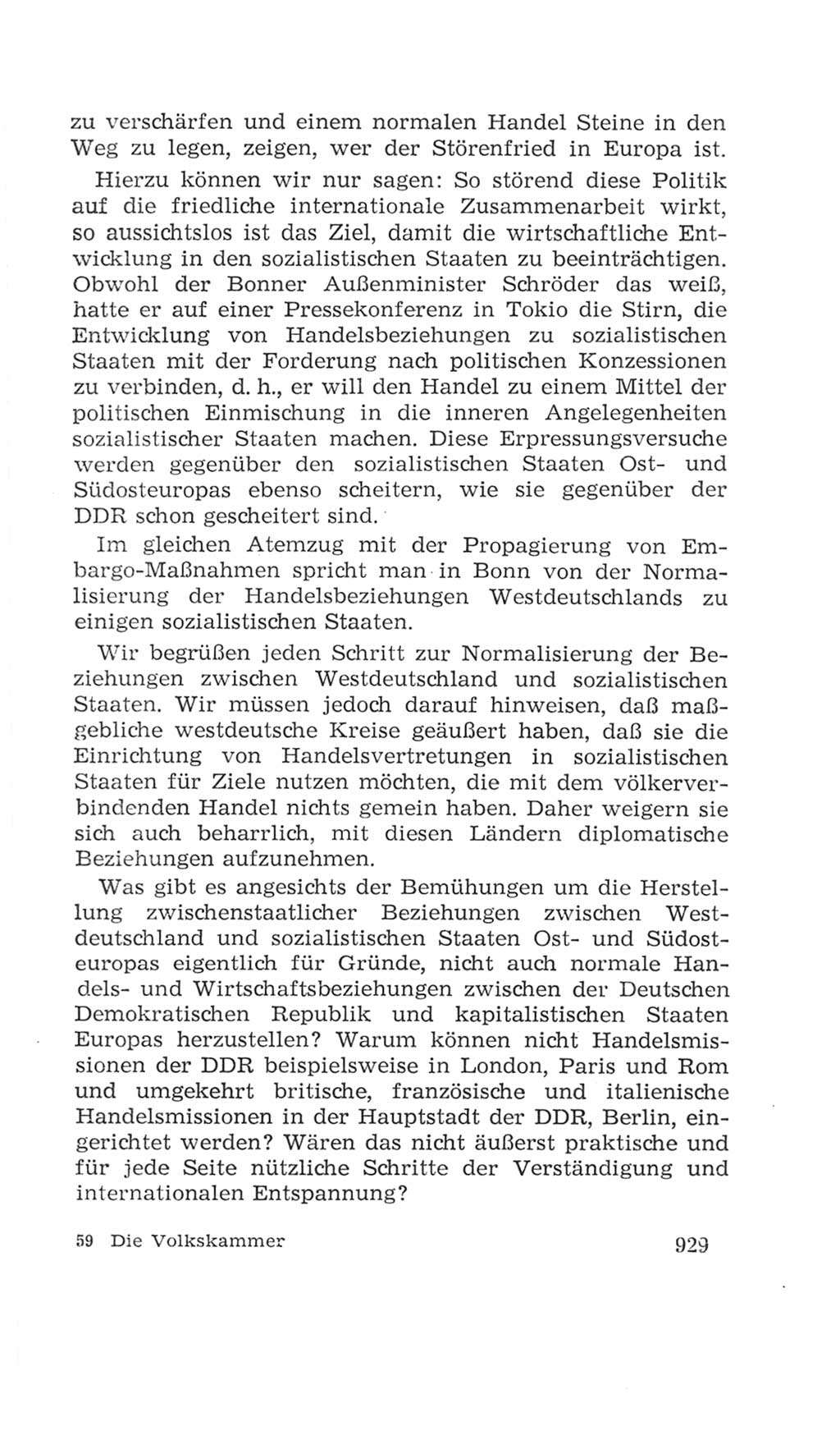 Volkskammer (VK) der Deutschen Demokratischen Republik (DDR), 4. Wahlperiode 1963-1967, Seite 929 (VK. DDR 4. WP. 1963-1967, S. 929)