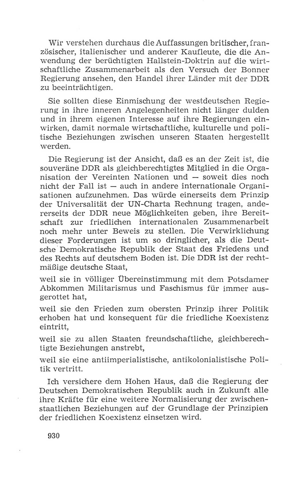 Volkskammer (VK) der Deutschen Demokratischen Republik (DDR), 4. Wahlperiode 1963-1967, Seite 930 (VK. DDR 4. WP. 1963-1967, S. 930)