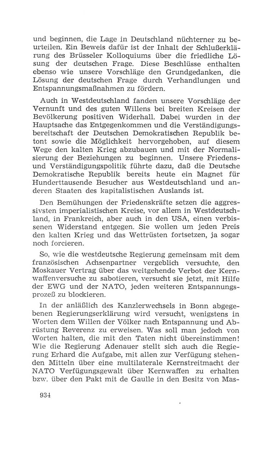 Volkskammer (VK) der Deutschen Demokratischen Republik (DDR), 4. Wahlperiode 1963-1967, Seite 934 (VK. DDR 4. WP. 1963-1967, S. 934)