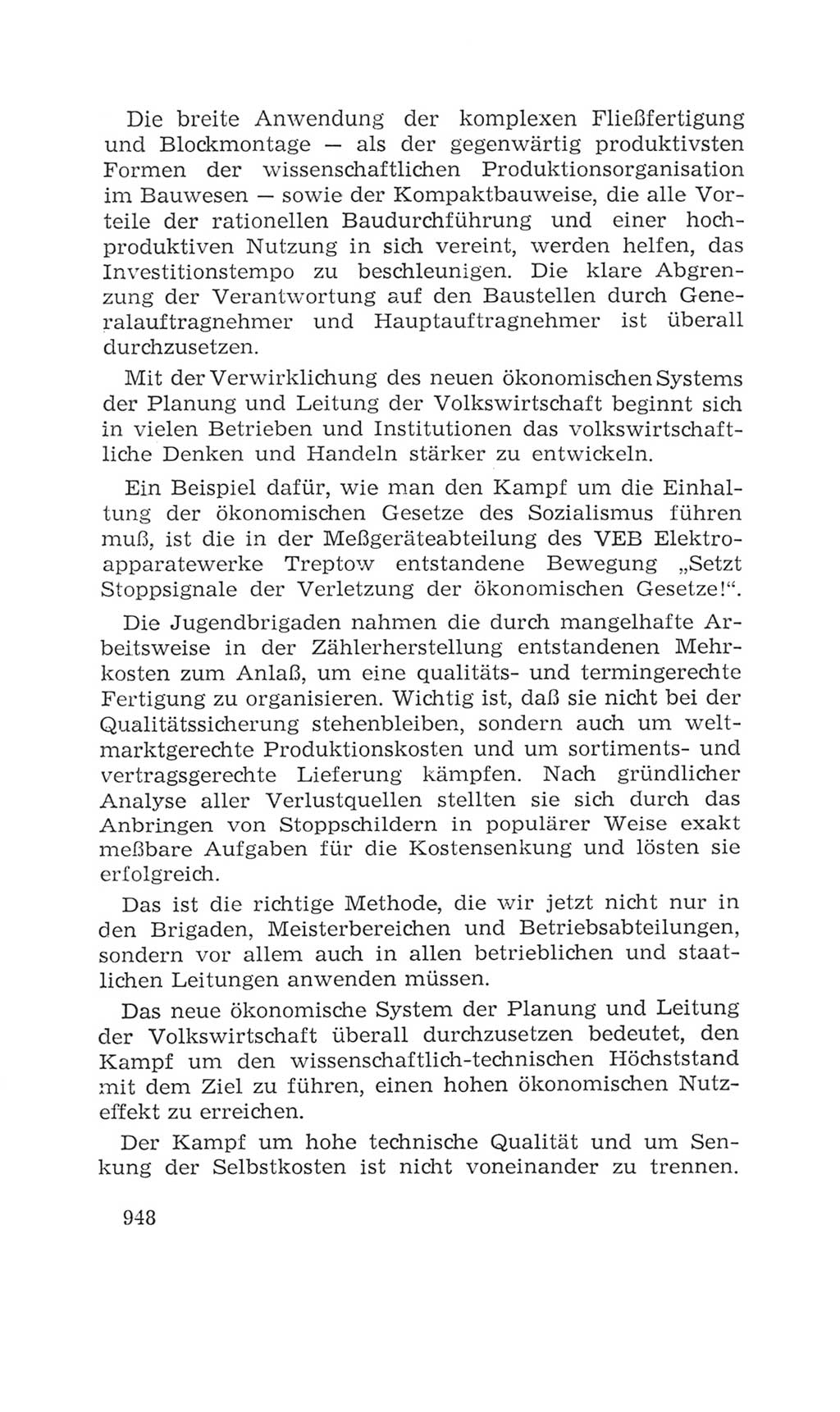 Volkskammer (VK) der Deutschen Demokratischen Republik (DDR), 4. Wahlperiode 1963-1967, Seite 948 (VK. DDR 4. WP. 1963-1967, S. 948)