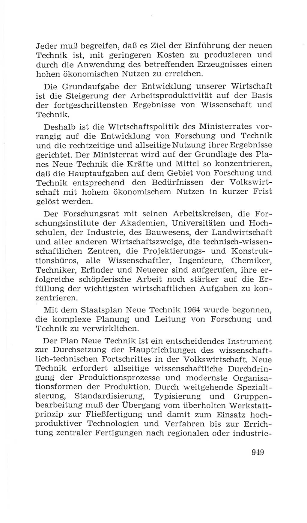 Volkskammer (VK) der Deutschen Demokratischen Republik (DDR), 4. Wahlperiode 1963-1967, Seite 949 (VK. DDR 4. WP. 1963-1967, S. 949)