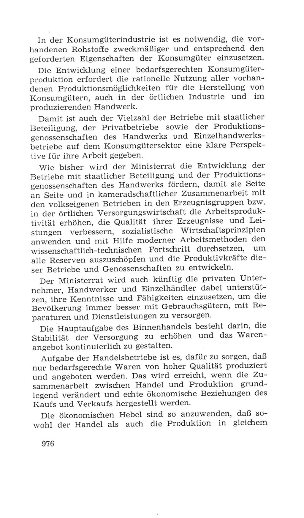 Volkskammer (VK) der Deutschen Demokratischen Republik (DDR), 4. Wahlperiode 1963-1967, Seite 976 (VK. DDR 4. WP. 1963-1967, S. 976)