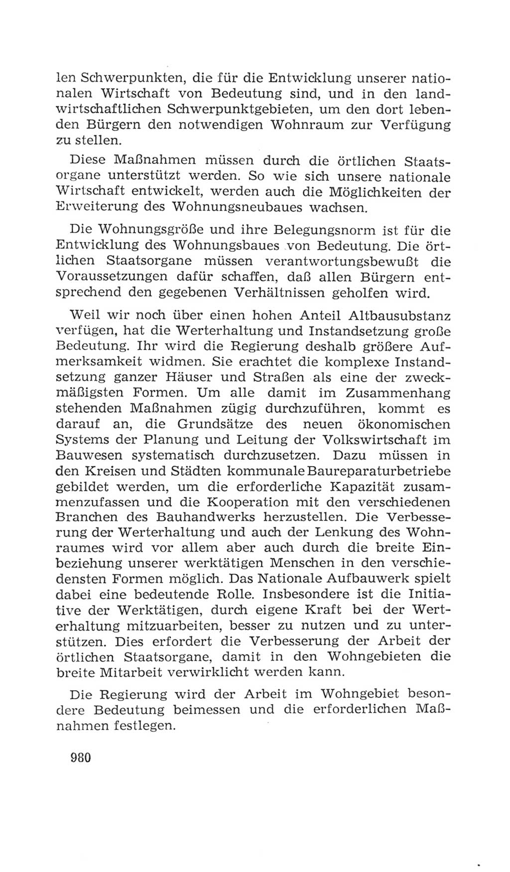 Volkskammer (VK) der Deutschen Demokratischen Republik (DDR), 4. Wahlperiode 1963-1967, Seite 980 (VK. DDR 4. WP. 1963-1967, S. 980)