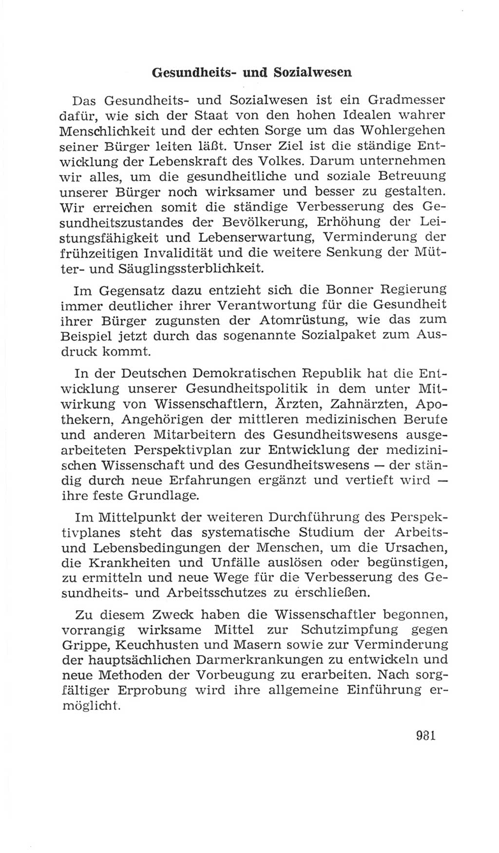 Volkskammer (VK) der Deutschen Demokratischen Republik (DDR), 4. Wahlperiode 1963-1967, Seite 981 (VK. DDR 4. WP. 1963-1967, S. 981)