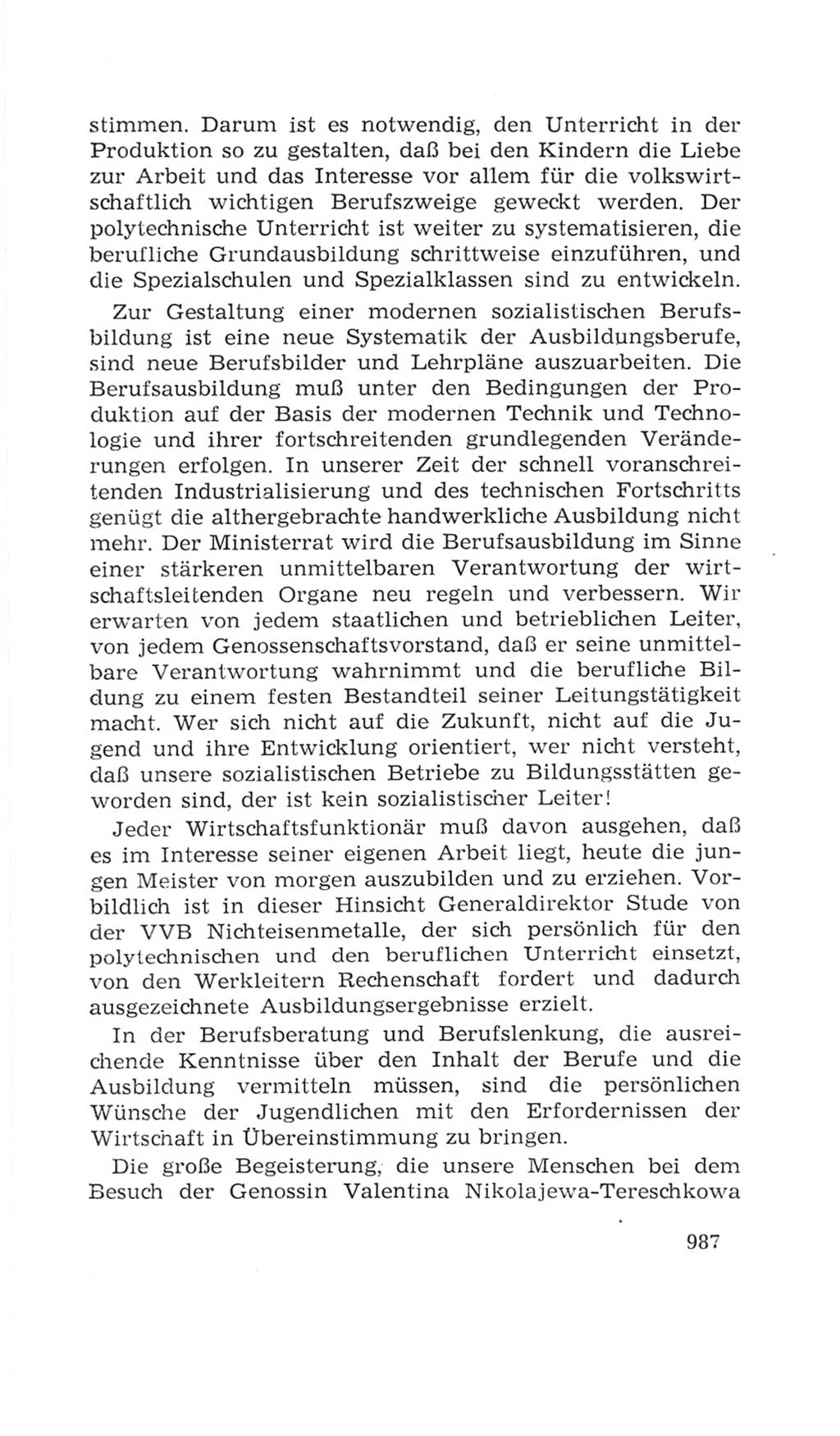 Volkskammer (VK) der Deutschen Demokratischen Republik (DDR), 4. Wahlperiode 1963-1967, Seite 987 (VK. DDR 4. WP. 1963-1967, S. 987)