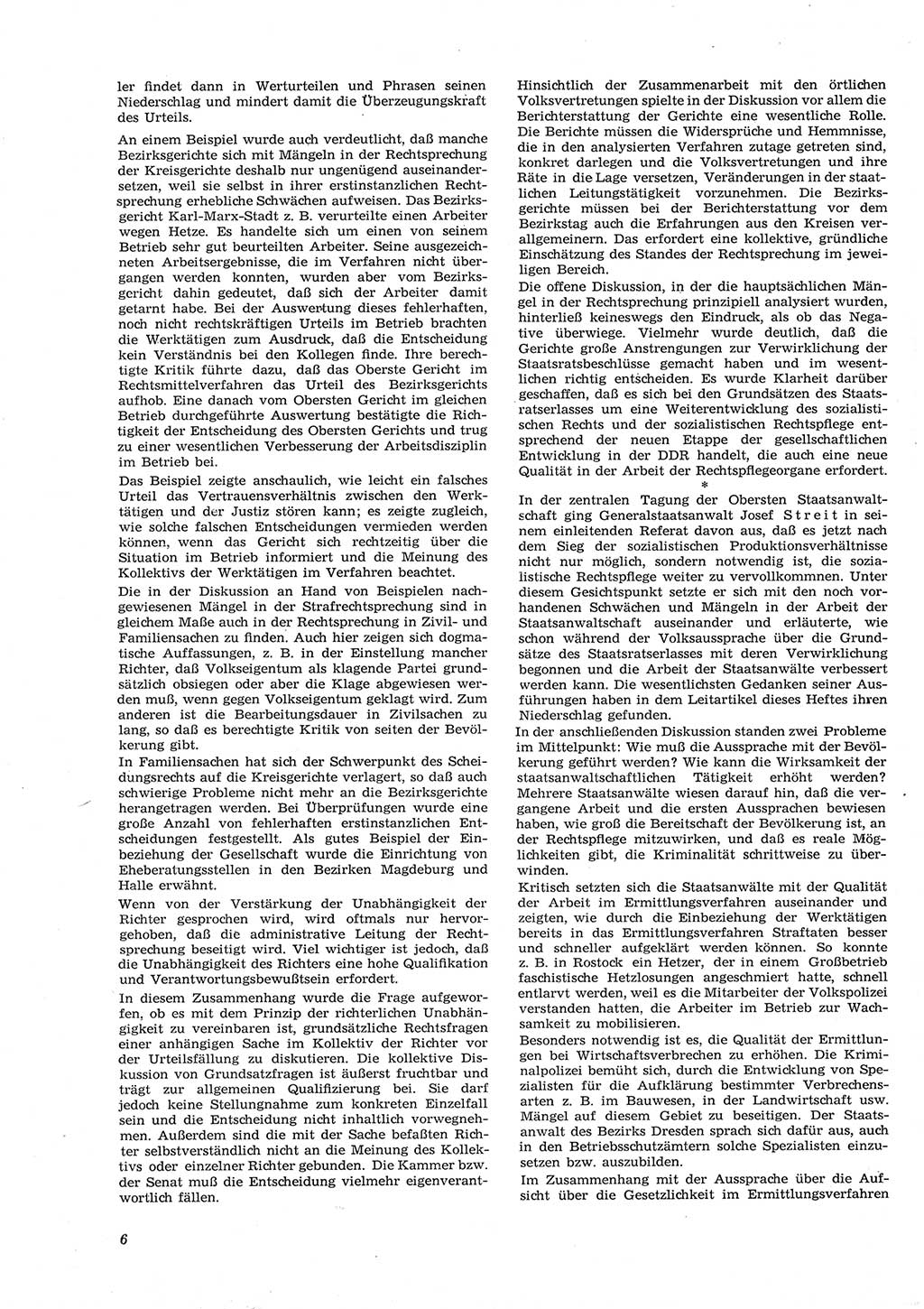 Neue Justiz (NJ), Zeitschrift für Recht und Rechtswissenschaft [Deutsche Demokratische Republik (DDR)], 17. Jahrgang 1963, Seite 6 (NJ DDR 1963, S. 6)