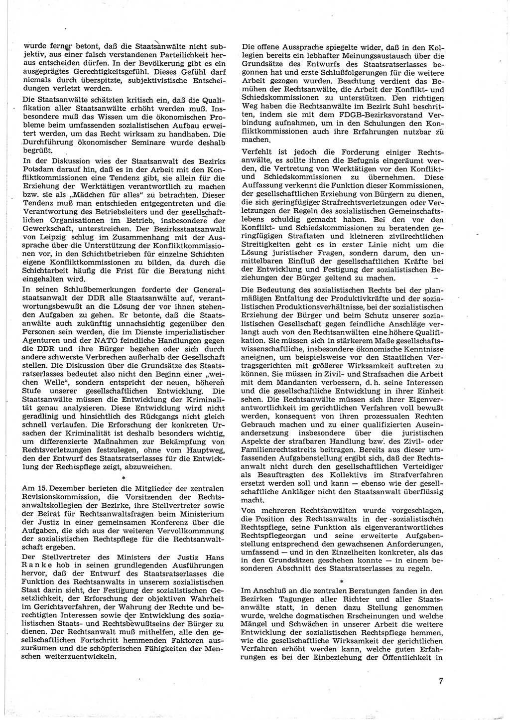 Neue Justiz (NJ), Zeitschrift für Recht und Rechtswissenschaft [Deutsche Demokratische Republik (DDR)], 17. Jahrgang 1963, Seite 7 (NJ DDR 1963, S. 7)