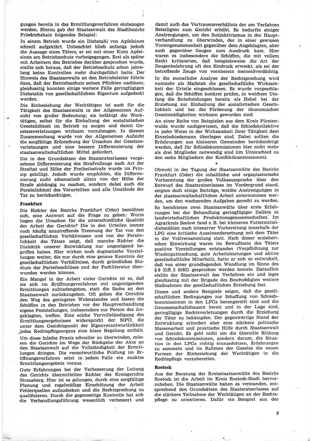 Neue Justiz (NJ), Zeitschrift für Recht und Rechtswissenschaft [Deutsche Demokratische Republik (DDR)], 17. Jahrgang 1963, Seite 9 (NJ DDR 1963, S. 9)