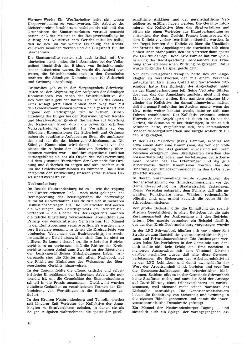 Neue Justiz (NJ), Zeitschrift für Recht und Rechtswissenschaft [Deutsche Demokratische Republik (DDR)], 17. Jahrgang 1963, Seite 10 (NJ DDR 1963, S. 10)