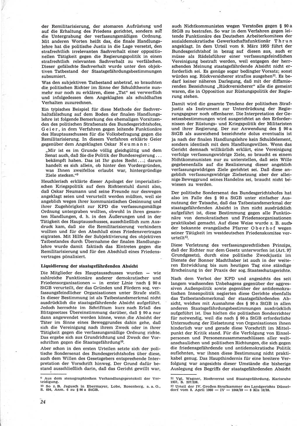 Neue Justiz (NJ), Zeitschrift für Recht und Rechtswissenschaft [Deutsche Demokratische Republik (DDR)], 17. Jahrgang 1963, Seite 24 (NJ DDR 1963, S. 24)