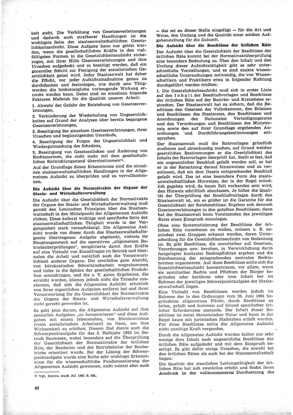 Neue Justiz (NJ), Zeitschrift für Recht und Rechtswissenschaft [Deutsche Demokratische Republik (DDR)], 17. Jahrgang 1963, Seite 40 (NJ DDR 1963, S. 40)