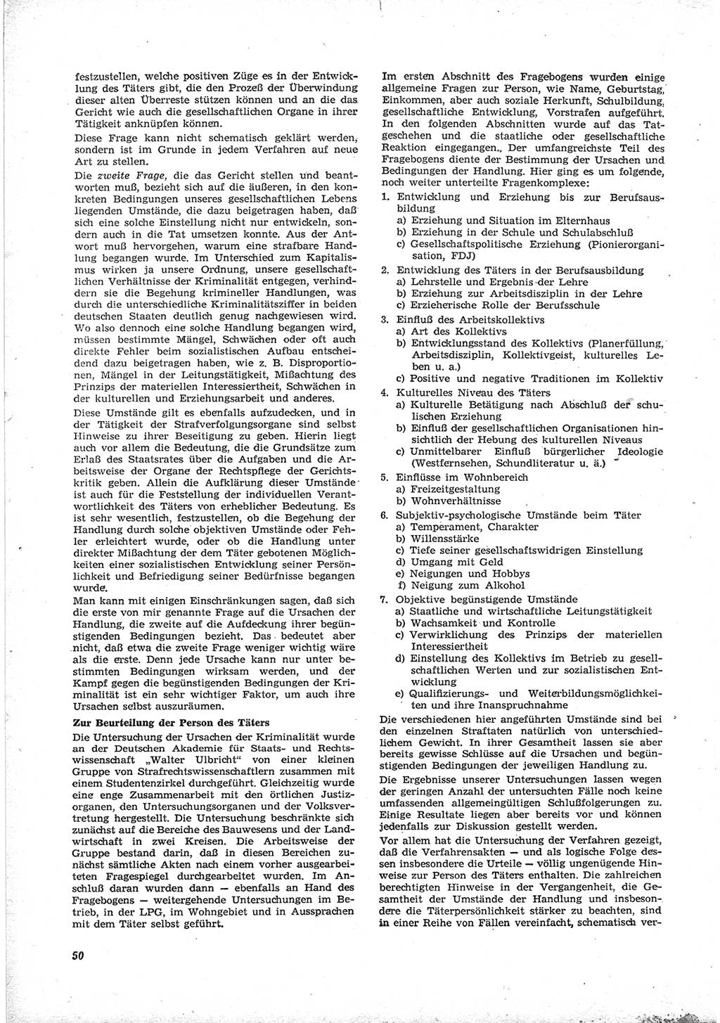 Neue Justiz (NJ), Zeitschrift für Recht und Rechtswissenschaft [Deutsche Demokratische Republik (DDR)], 17. Jahrgang 1963, Seite 50 (NJ DDR 1963, S. 50)