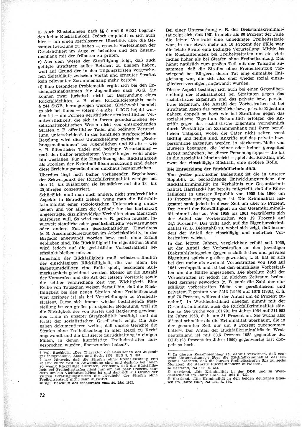 Neue Justiz (NJ), Zeitschrift für Recht und Rechtswissenschaft [Deutsche Demokratische Republik (DDR)], 17. Jahrgang 1963, Seite 72 (NJ DDR 1963, S. 72)