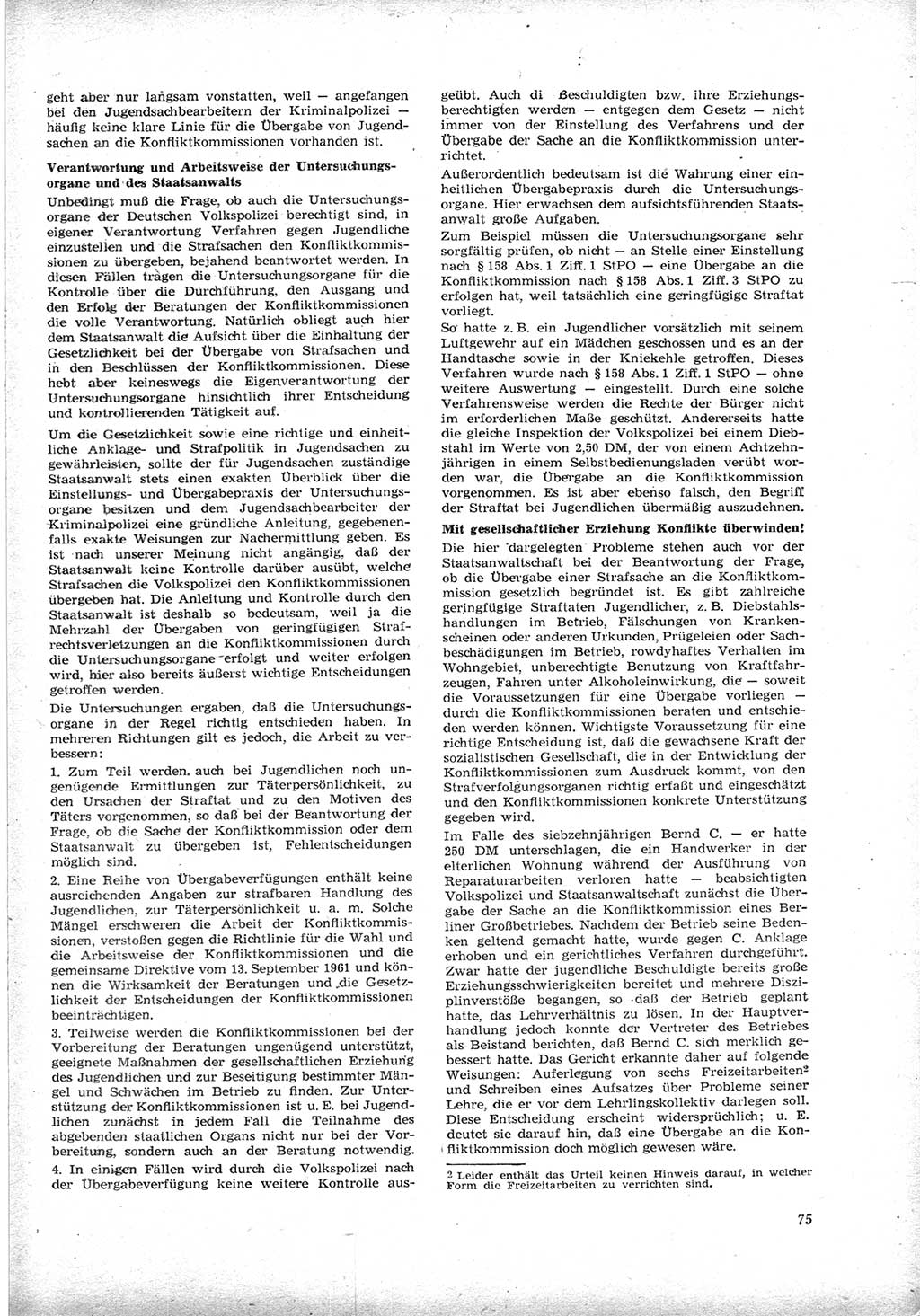 Neue Justiz (NJ), Zeitschrift für Recht und Rechtswissenschaft [Deutsche Demokratische Republik (DDR)], 17. Jahrgang 1963, Seite 75 (NJ DDR 1963, S. 75)