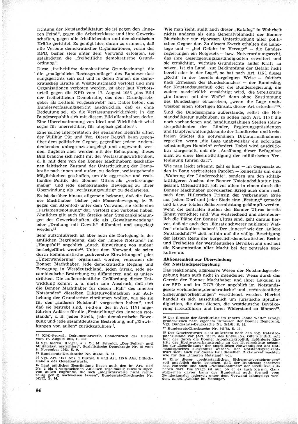 Neue Justiz (NJ), Zeitschrift für Recht und Rechtswissenschaft [Deutsche Demokratische Republik (DDR)], 17. Jahrgang 1963, Seite 84 (NJ DDR 1963, S. 84)