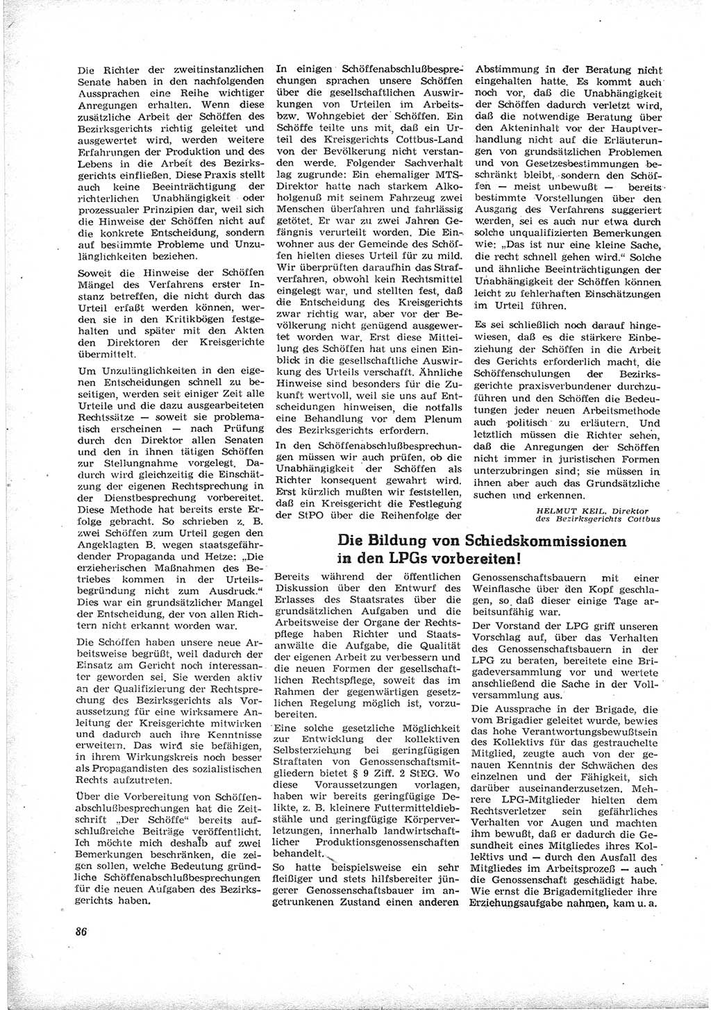 Neue Justiz (NJ), Zeitschrift für Recht und Rechtswissenschaft [Deutsche Demokratische Republik (DDR)], 17. Jahrgang 1963, Seite 86 (NJ DDR 1963, S. 86)