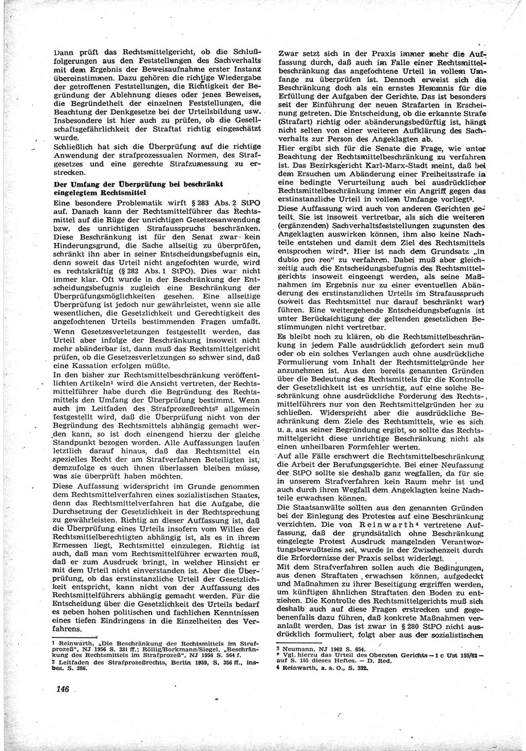 Neue Justiz (NJ), Zeitschrift für Recht und Rechtswissenschaft [Deutsche Demokratische Republik (DDR)], 17. Jahrgang 1963, Seite 146 (NJ DDR 1963, S. 146)