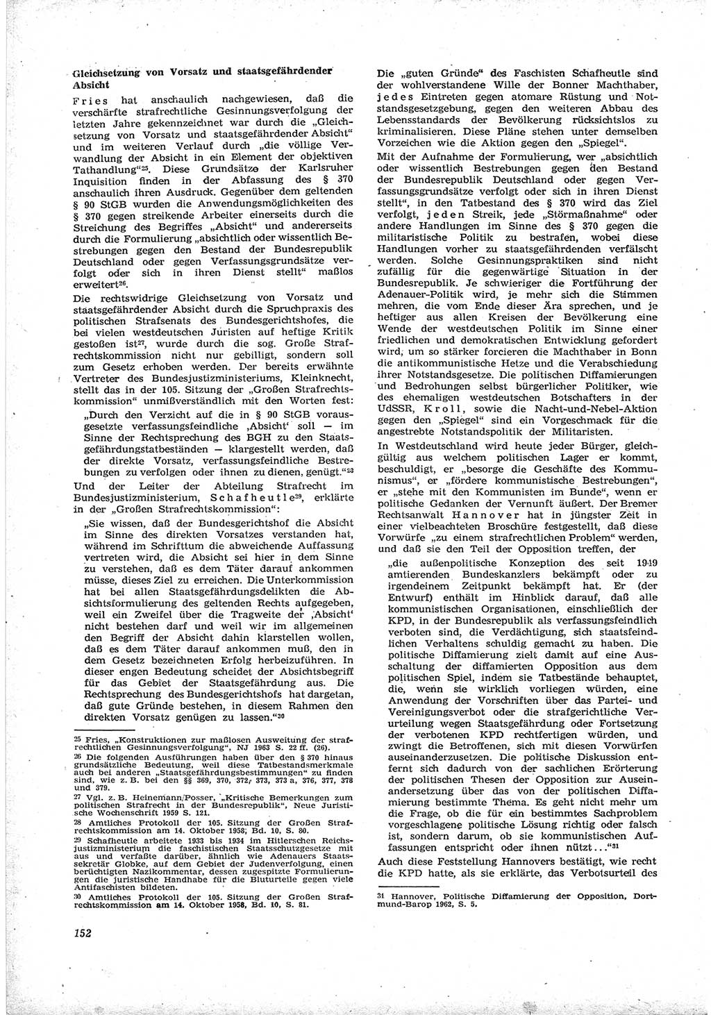 Neue Justiz (NJ), Zeitschrift für Recht und Rechtswissenschaft [Deutsche Demokratische Republik (DDR)], 17. Jahrgang 1963, Seite 152 (NJ DDR 1963, S. 152)