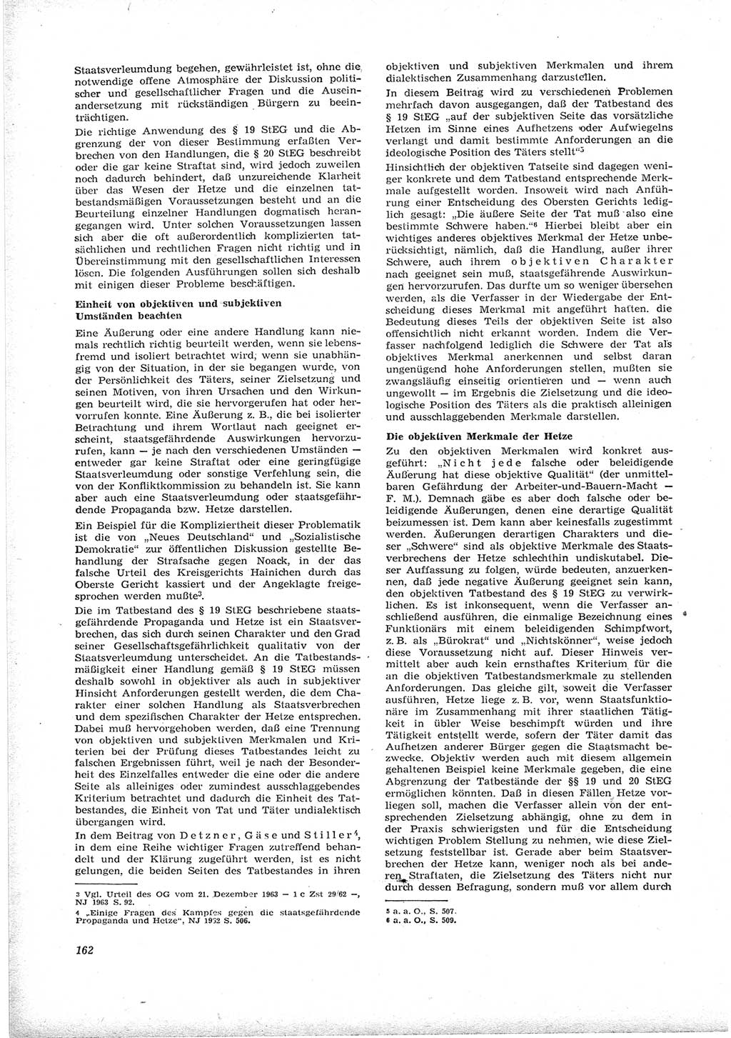 Neue Justiz (NJ), Zeitschrift für Recht und Rechtswissenschaft [Deutsche Demokratische Republik (DDR)], 17. Jahrgang 1963, Seite 162 (NJ DDR 1963, S. 162)