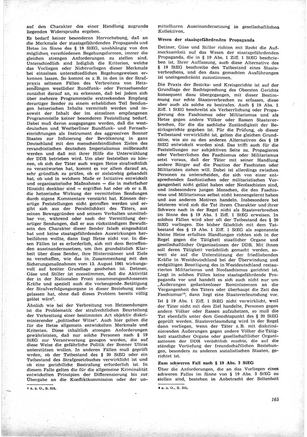Neue Justiz (NJ), Zeitschrift für Recht und Rechtswissenschaft [Deutsche Demokratische Republik (DDR)], 17. Jahrgang 1963, Seite 165 (NJ DDR 1963, S. 165)