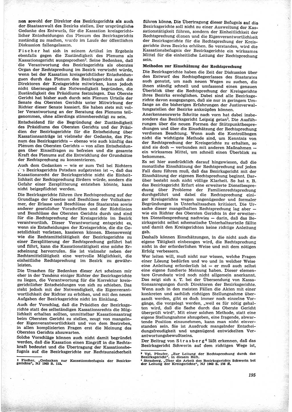 Neue Justiz (NJ), Zeitschrift für Recht und Rechtswissenschaft [Deutsche Demokratische Republik (DDR)], 17. Jahrgang 1963, Seite 195 (NJ DDR 1963, S. 195)