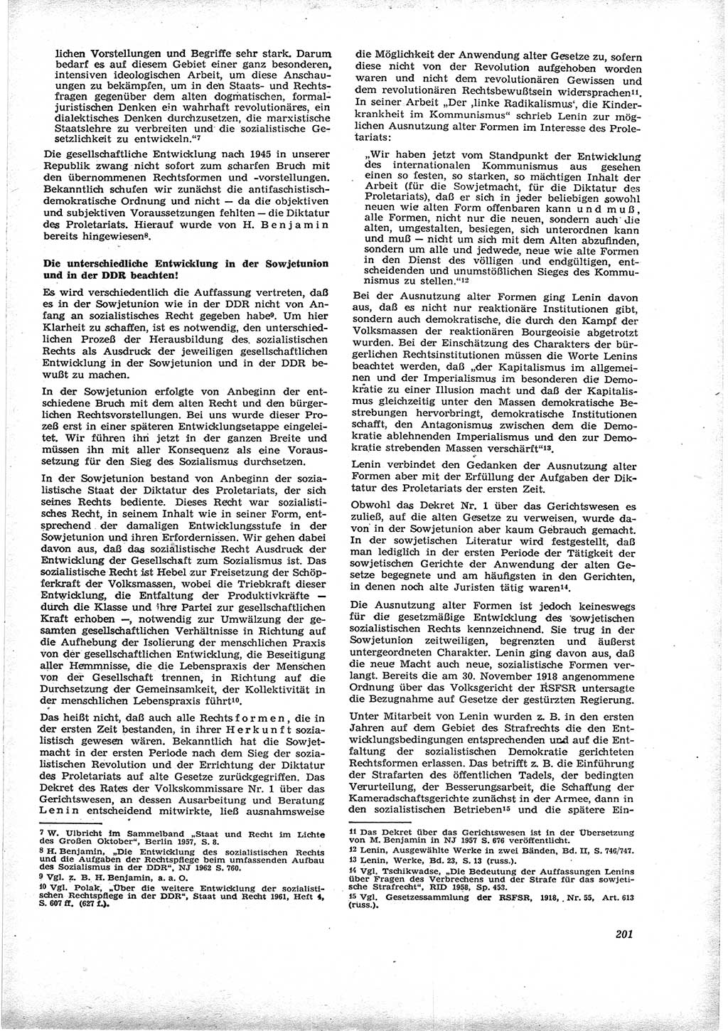 Neue Justiz (NJ), Zeitschrift für Recht und Rechtswissenschaft [Deutsche Demokratische Republik (DDR)], 17. Jahrgang 1963, Seite 201 (NJ DDR 1963, S. 201)