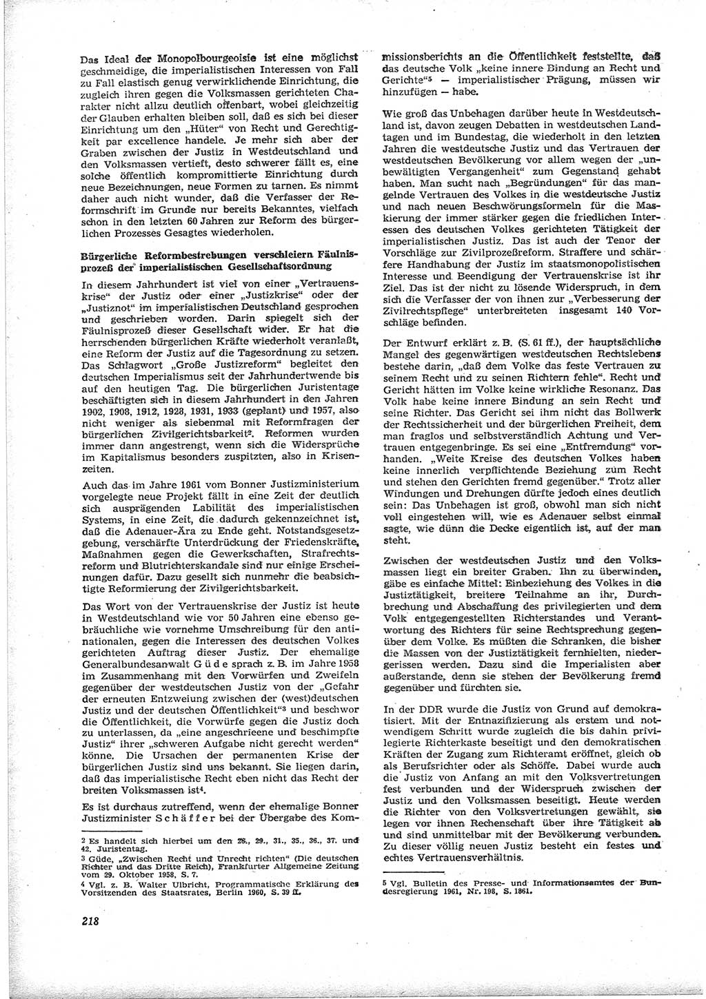 Neue Justiz (NJ), Zeitschrift für Recht und Rechtswissenschaft [Deutsche Demokratische Republik (DDR)], 17. Jahrgang 1963, Seite 218 (NJ DDR 1963, S. 218)