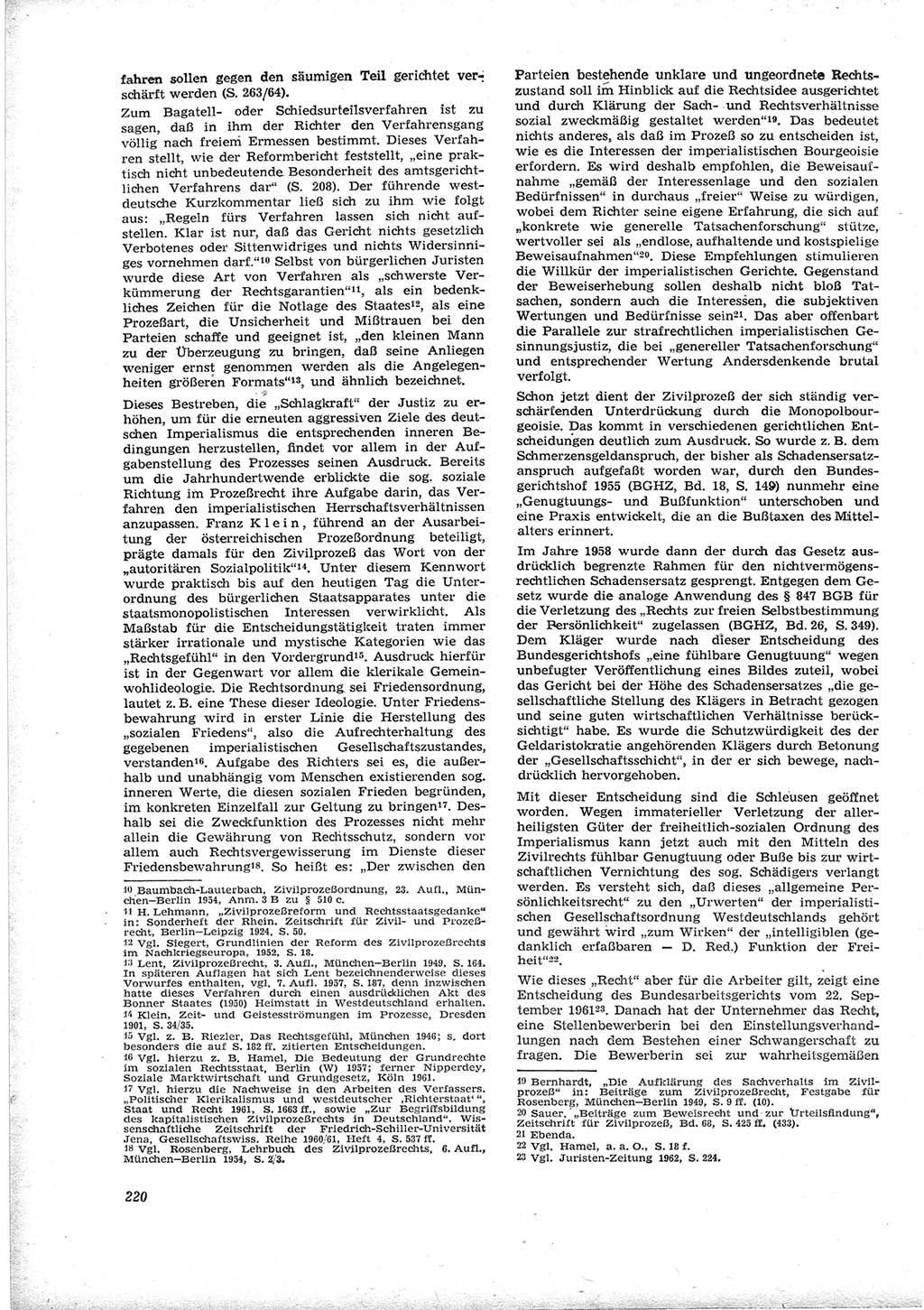 Neue Justiz (NJ), Zeitschrift für Recht und Rechtswissenschaft [Deutsche Demokratische Republik (DDR)], 17. Jahrgang 1963, Seite 220 (NJ DDR 1963, S. 220)