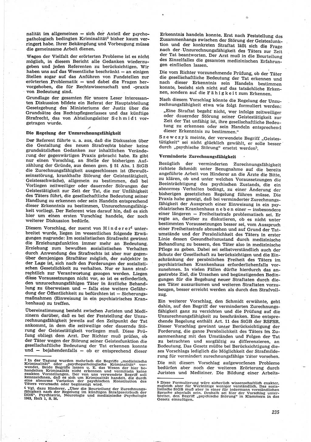 Neue Justiz (NJ), Zeitschrift für Recht und Rechtswissenschaft [Deutsche Demokratische Republik (DDR)], 17. Jahrgang 1963, Seite 235 (NJ DDR 1963, S. 235)
