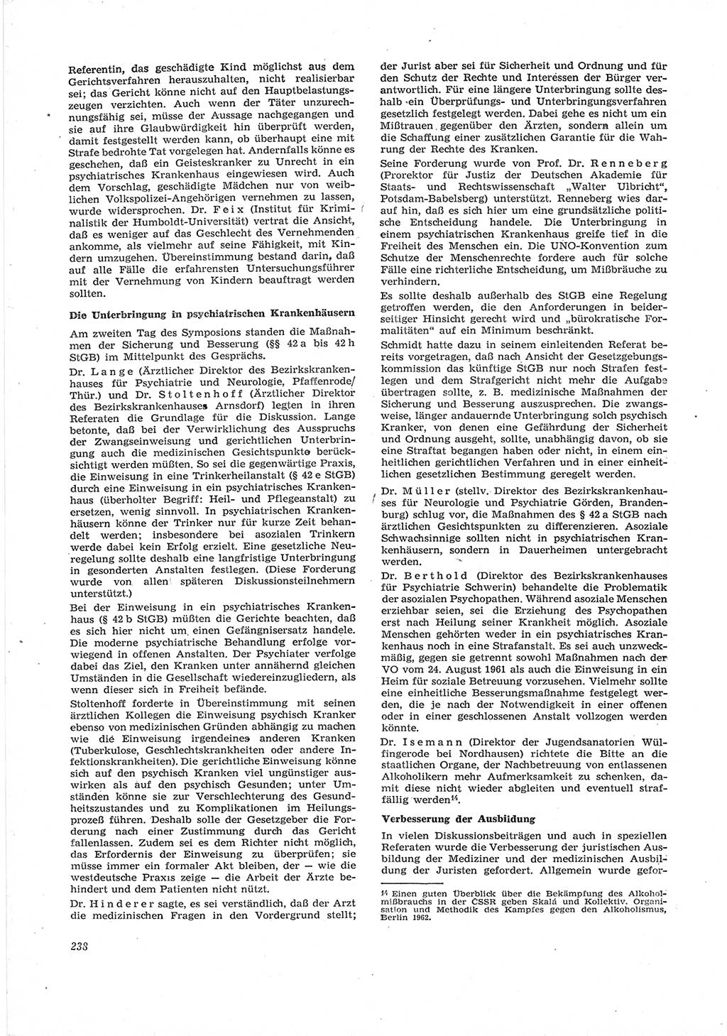 Neue Justiz (NJ), Zeitschrift für Recht und Rechtswissenschaft [Deutsche Demokratische Republik (DDR)], 17. Jahrgang 1963, Seite 238 (NJ DDR 1963, S. 238)