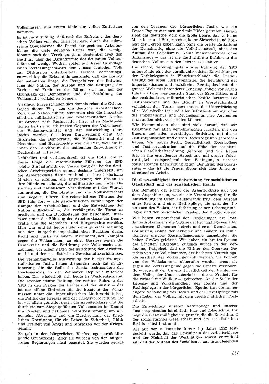 Neue Justiz (NJ), Zeitschrift für Recht und Rechtswissenschaft [Deutsche Demokratische Republik (DDR)], 17. Jahrgang 1963, Seite 261 (NJ DDR 1963, S. 261)