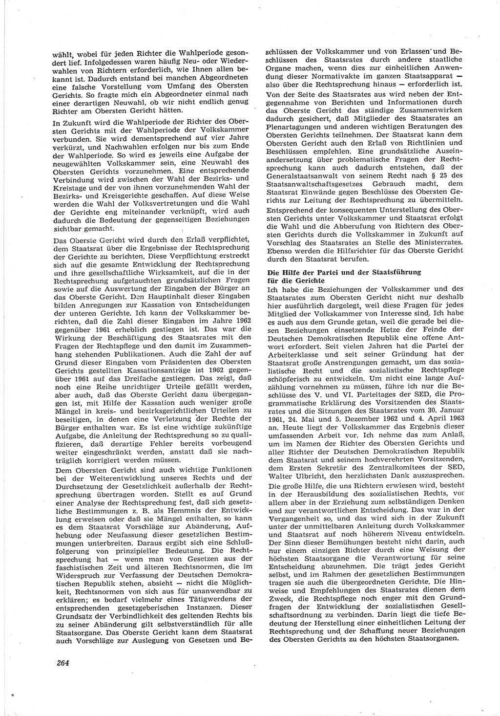 Neue Justiz (NJ), Zeitschrift für Recht und Rechtswissenschaft [Deutsche Demokratische Republik (DDR)], 17. Jahrgang 1963, Seite 264 (NJ DDR 1963, S. 264)