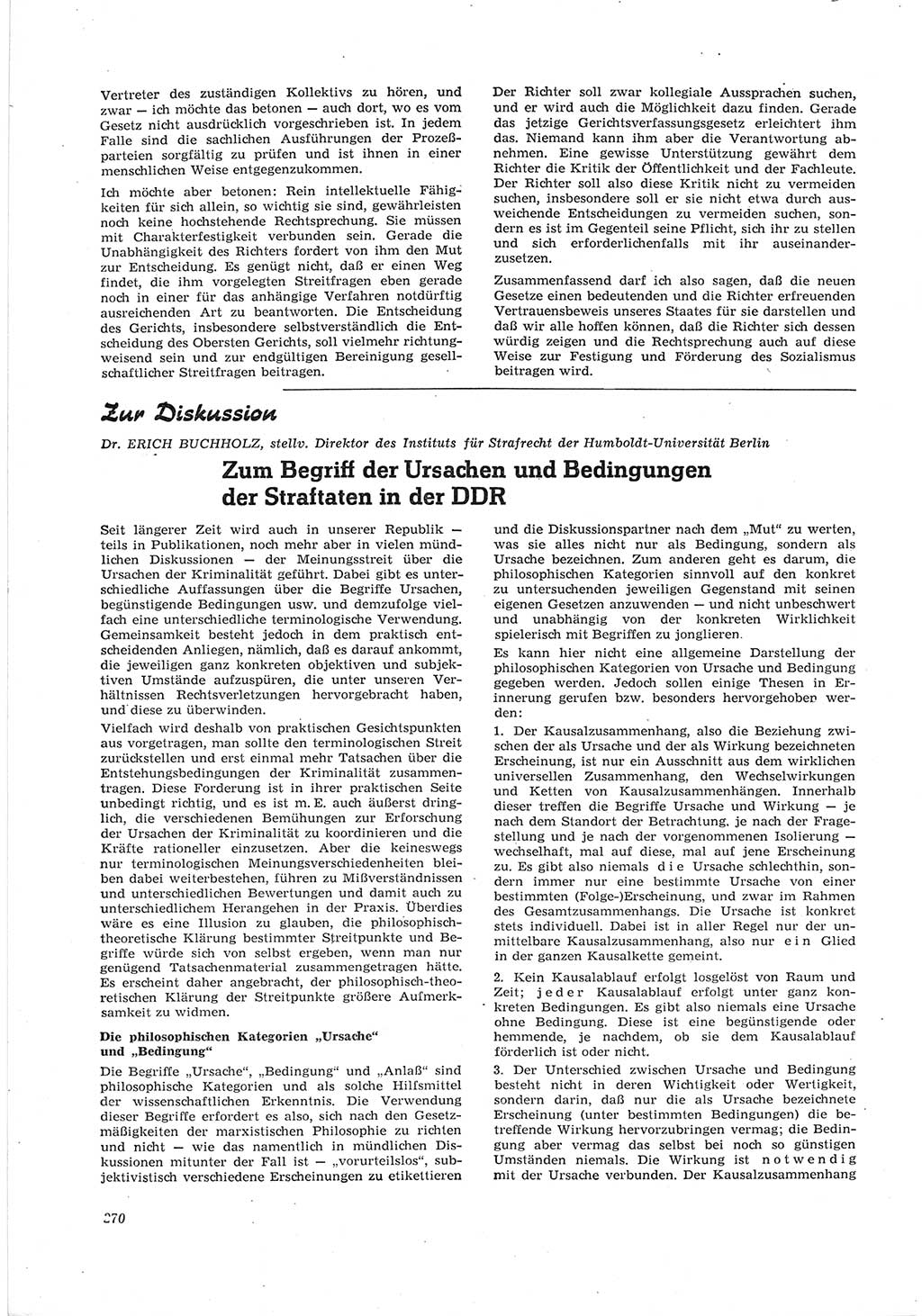 Neue Justiz (NJ), Zeitschrift für Recht und Rechtswissenschaft [Deutsche Demokratische Republik (DDR)], 17. Jahrgang 1963, Seite 270 (NJ DDR 1963, S. 270)