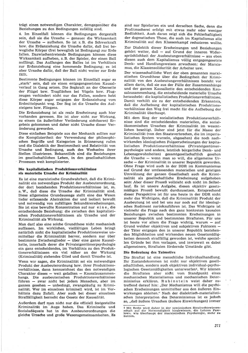 Neue Justiz (NJ), Zeitschrift für Recht und Rechtswissenschaft [Deutsche Demokratische Republik (DDR)], 17. Jahrgang 1963, Seite 271 (NJ DDR 1963, S. 271)