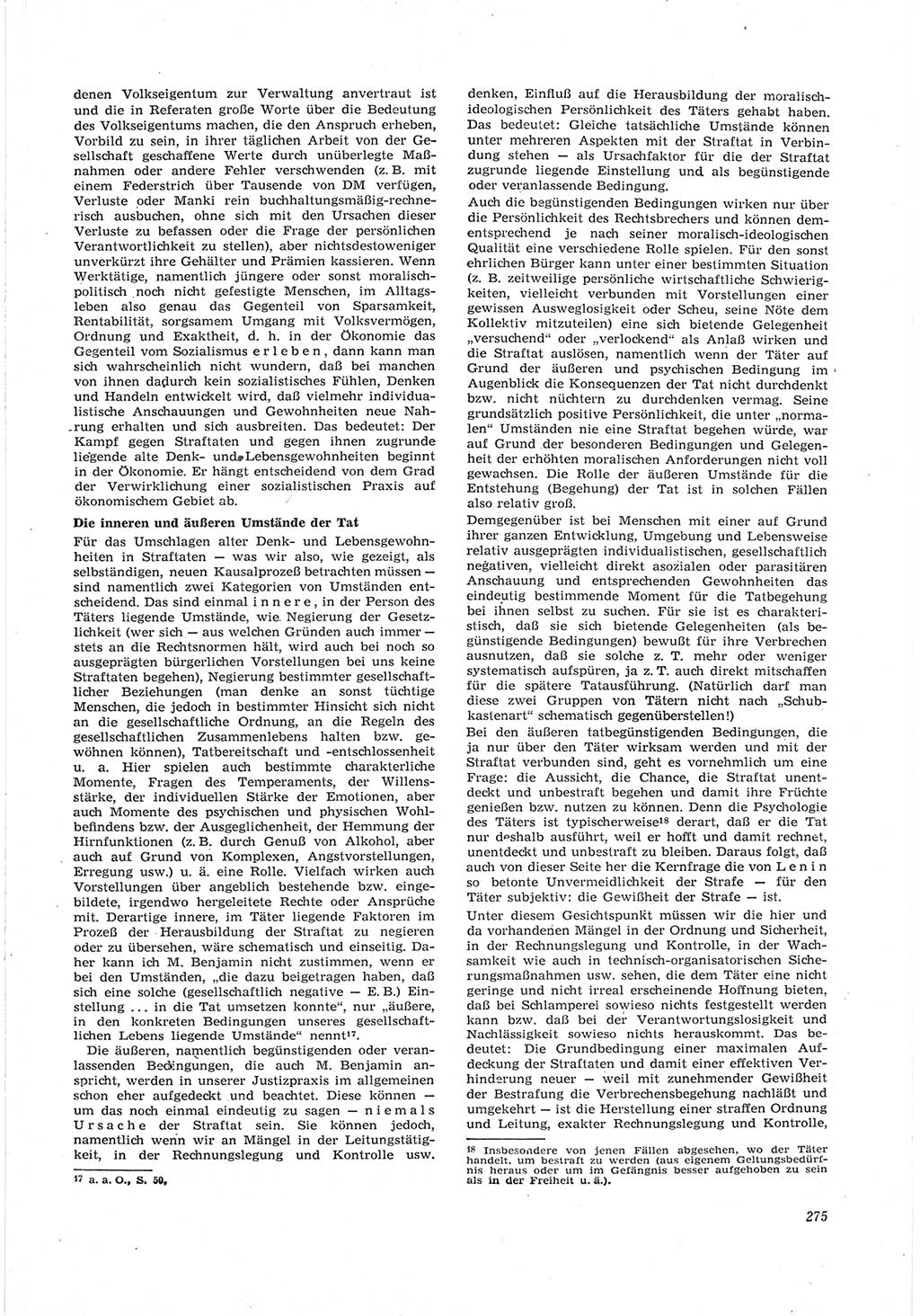 Neue Justiz (NJ), Zeitschrift für Recht und Rechtswissenschaft [Deutsche Demokratische Republik (DDR)], 17. Jahrgang 1963, Seite 275 (NJ DDR 1963, S. 275)