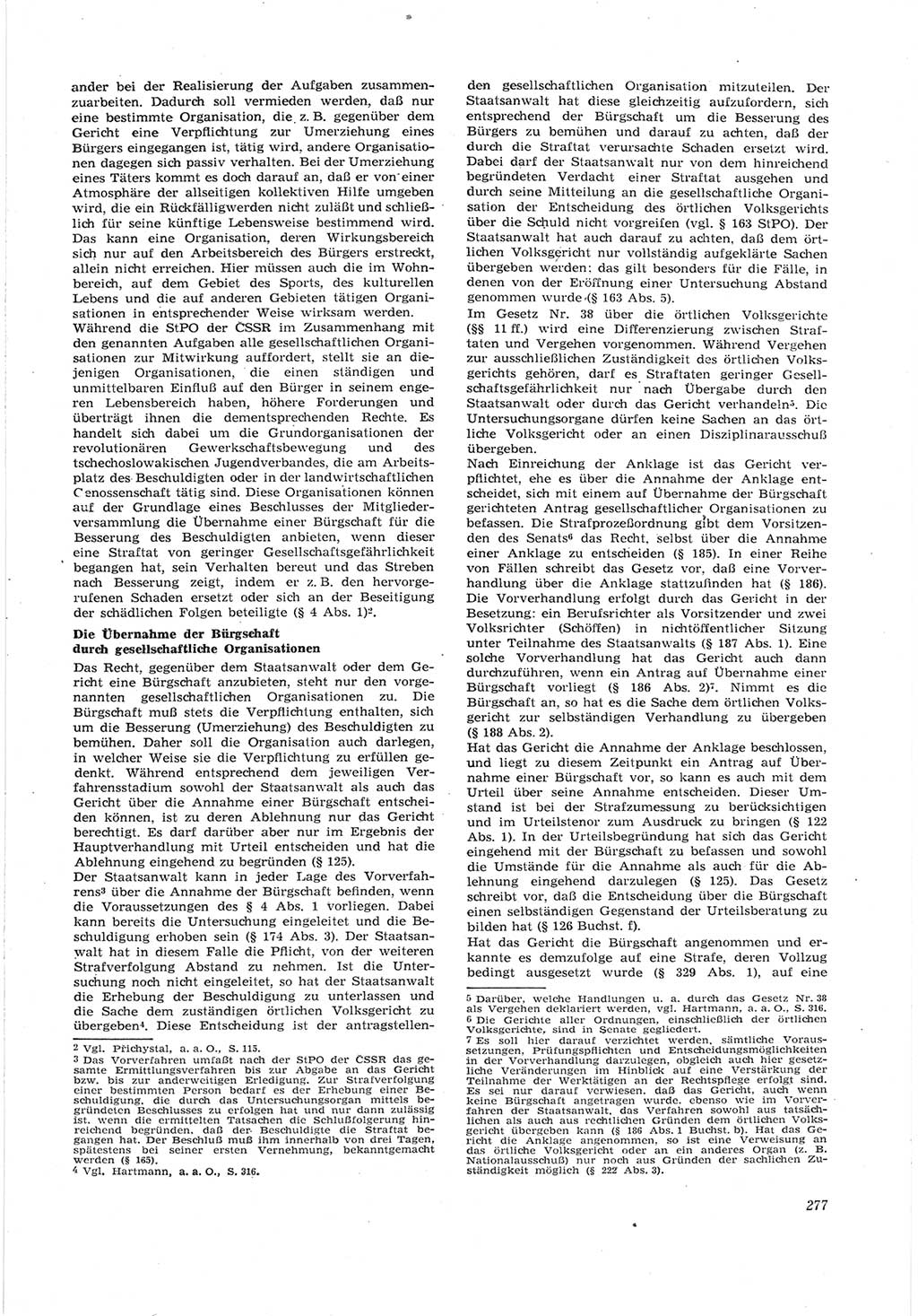 Neue Justiz (NJ), Zeitschrift für Recht und Rechtswissenschaft [Deutsche Demokratische Republik (DDR)], 17. Jahrgang 1963, Seite 277 (NJ DDR 1963, S. 277)
