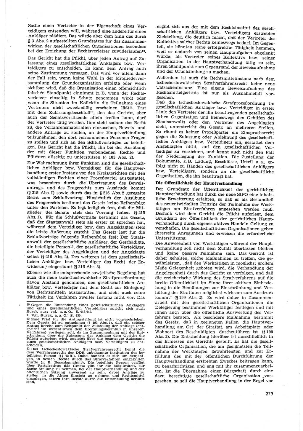 Neue Justiz (NJ), Zeitschrift für Recht und Rechtswissenschaft [Deutsche Demokratische Republik (DDR)], 17. Jahrgang 1963, Seite 279 (NJ DDR 1963, S. 279)