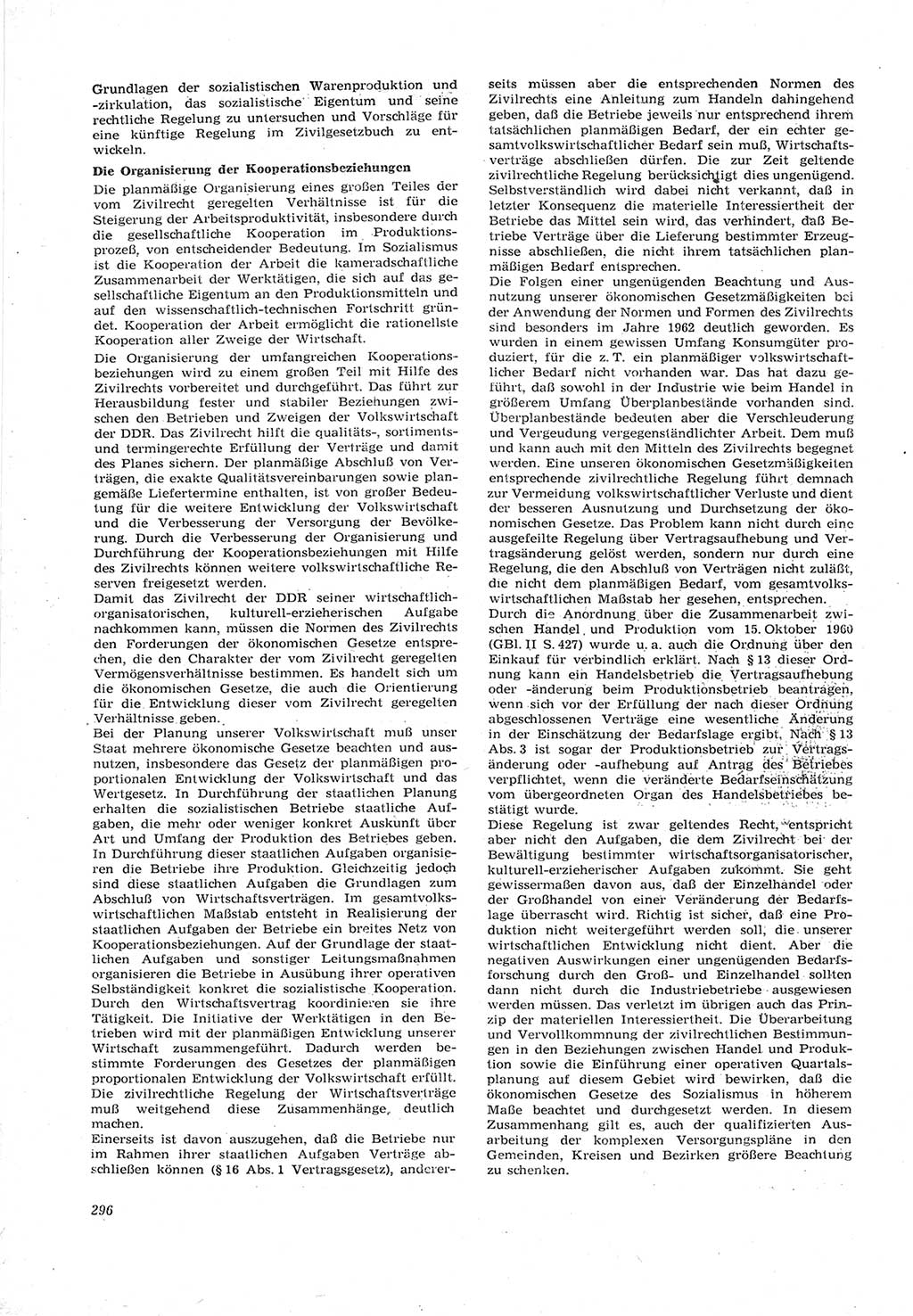 Neue Justiz (NJ), Zeitschrift für Recht und Rechtswissenschaft [Deutsche Demokratische Republik (DDR)], 17. Jahrgang 1963, Seite 296 (NJ DDR 1963, S. 296)