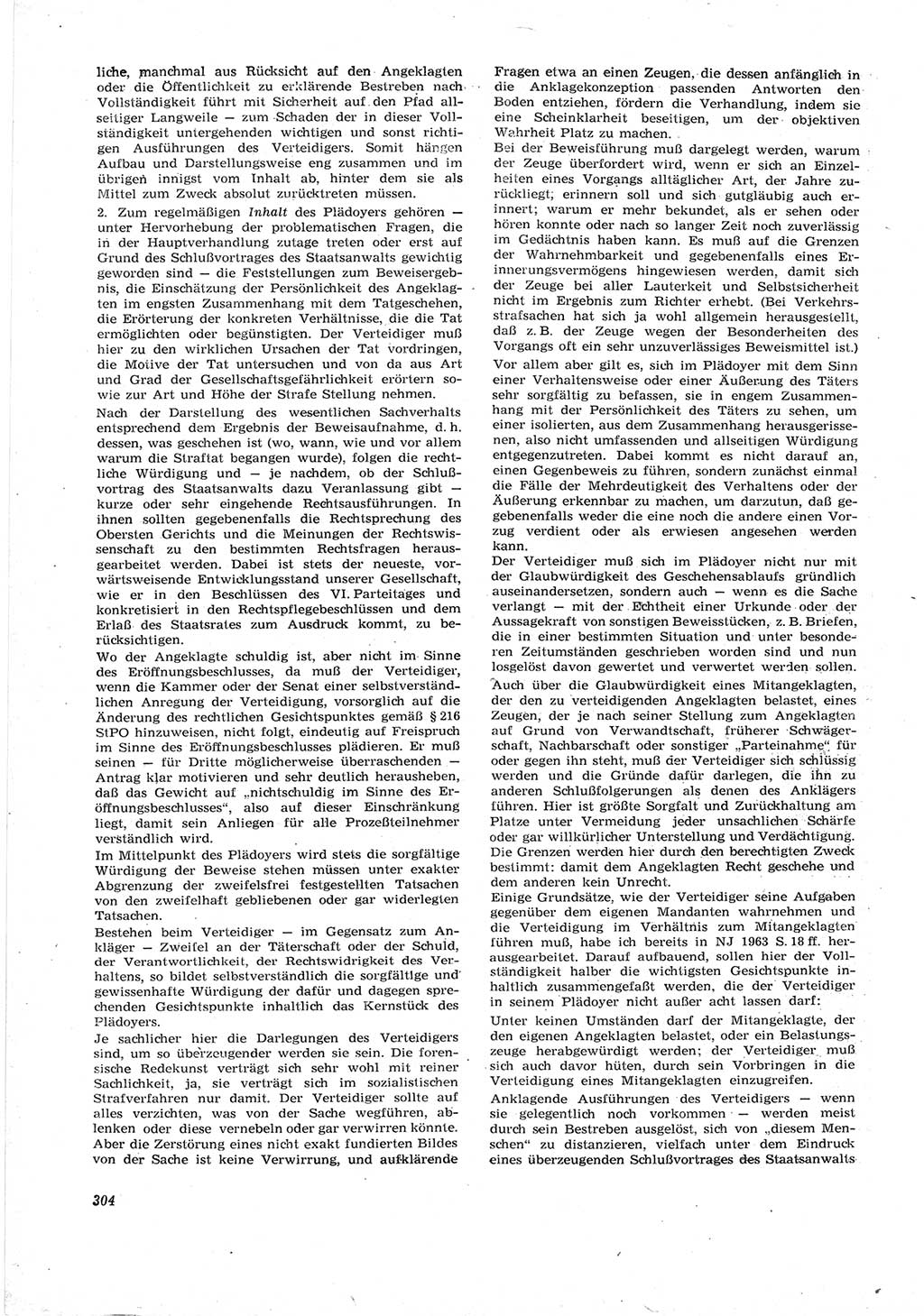 Neue Justiz (NJ), Zeitschrift für Recht und Rechtswissenschaft [Deutsche Demokratische Republik (DDR)], 17. Jahrgang 1963, Seite 304 (NJ DDR 1963, S. 304)