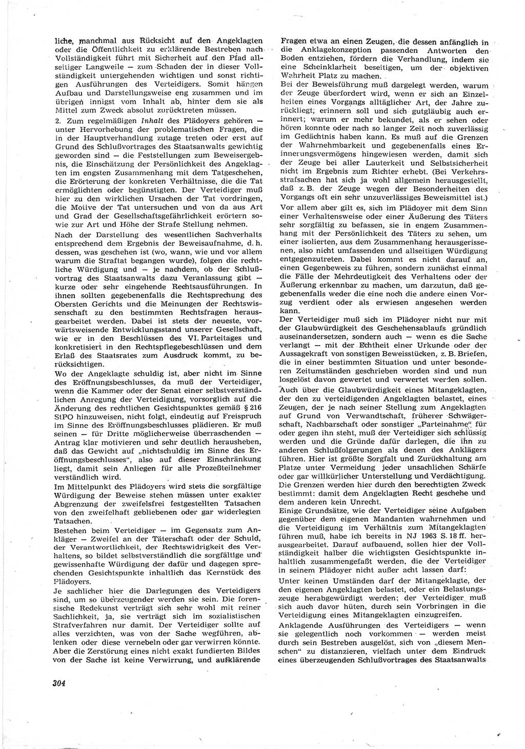 Neue Justiz (NJ), Zeitschrift für Recht und Rechtswissenschaft [Deutsche Demokratische Republik (DDR)], 17. Jahrgang 1963, Seite 304 (NJ DDR 1963, S. 304)