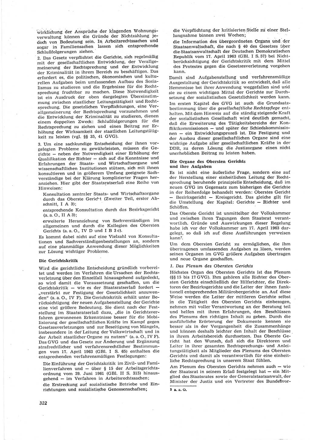 Neue Justiz (NJ), Zeitschrift für Recht und Rechtswissenschaft [Deutsche Demokratische Republik (DDR)], 17. Jahrgang 1963, Seite 322 (NJ DDR 1963, S. 322)