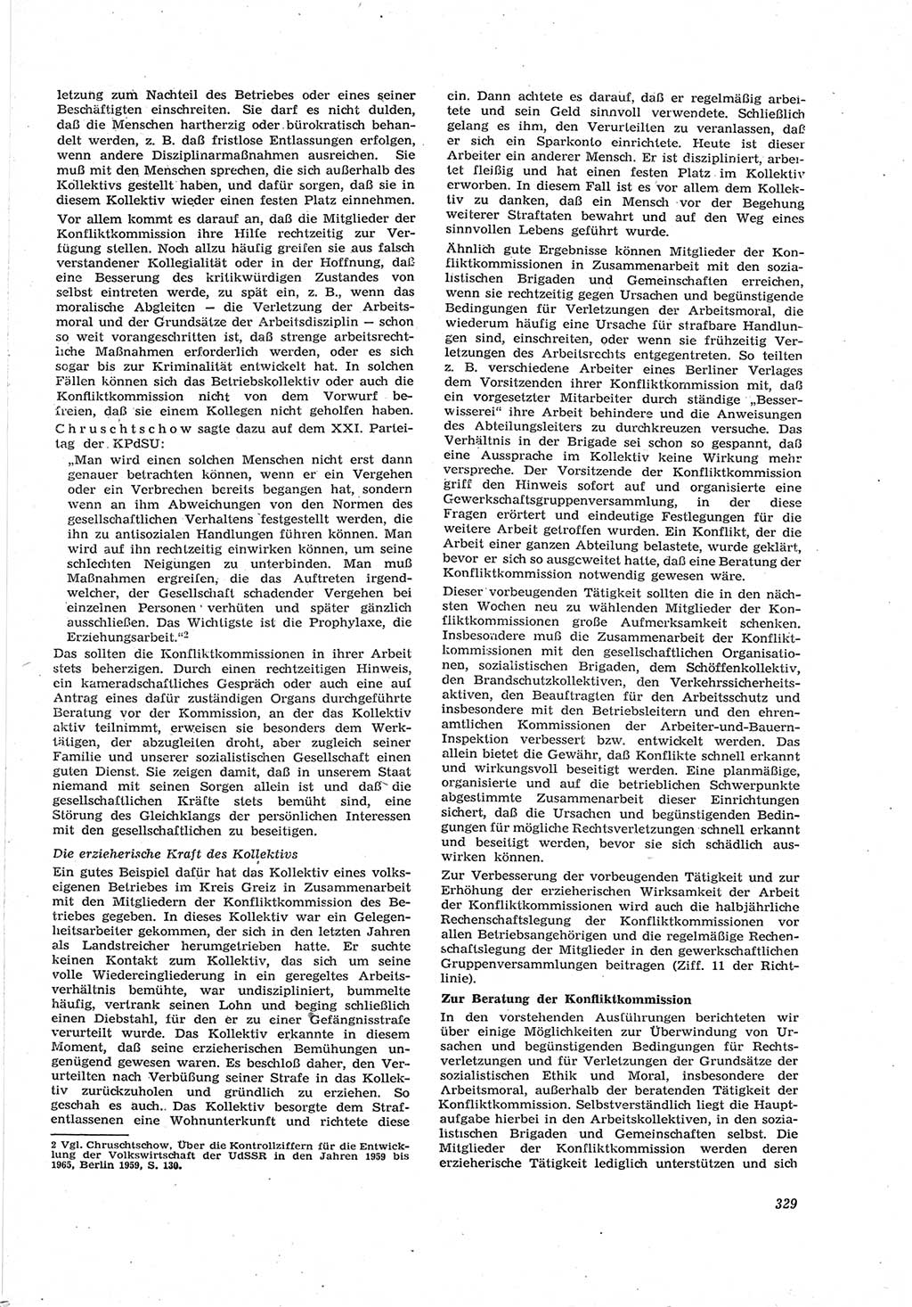 Neue Justiz (NJ), Zeitschrift für Recht und Rechtswissenschaft [Deutsche Demokratische Republik (DDR)], 17. Jahrgang 1963, Seite 329 (NJ DDR 1963, S. 329)