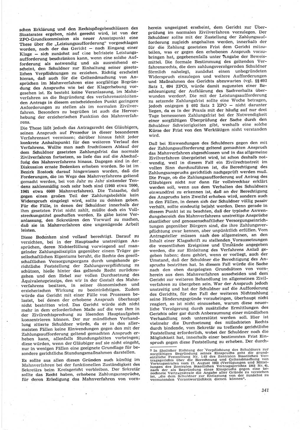 Neue Justiz (NJ), Zeitschrift für Recht und Rechtswissenschaft [Deutsche Demokratische Republik (DDR)], 17. Jahrgang 1963, Seite 341 (NJ DDR 1963, S. 341)