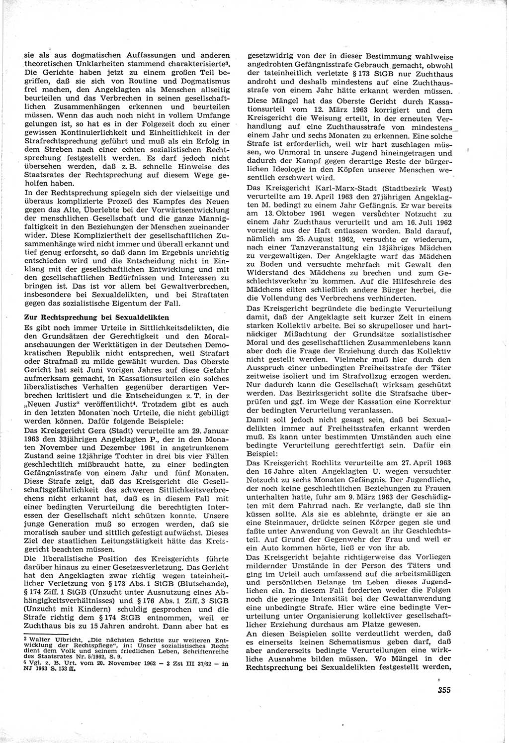 Neue Justiz (NJ), Zeitschrift für Recht und Rechtswissenschaft [Deutsche Demokratische Republik (DDR)], 17. Jahrgang 1963, Seite 355 (NJ DDR 1963, S. 355)