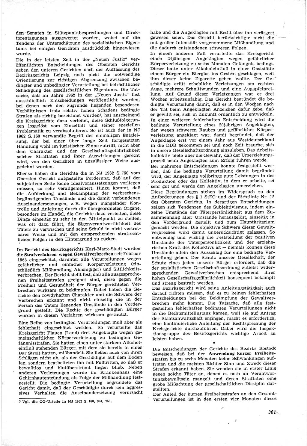 Neue Justiz (NJ), Zeitschrift für Recht und Rechtswissenschaft [Deutsche Demokratische Republik (DDR)], 17. Jahrgang 1963, Seite 361 (NJ DDR 1963, S. 361)