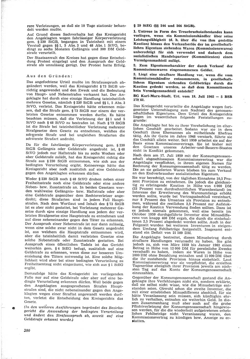 Neue Justiz (NJ), Zeitschrift für Recht und Rechtswissenschaft [Deutsche Demokratische Republik (DDR)], 17. Jahrgang 1963, Seite 380 (NJ DDR 1963, S. 380)